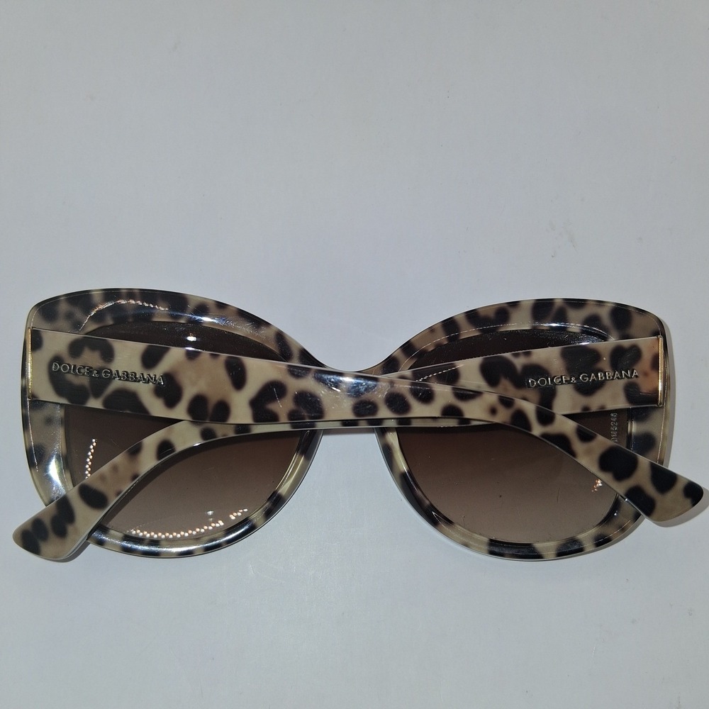Dolce & Gabbana DG4233 Leopard Print Butterfly Sunglasses Brown Gradient 2870/13 - Picture 1 of 8